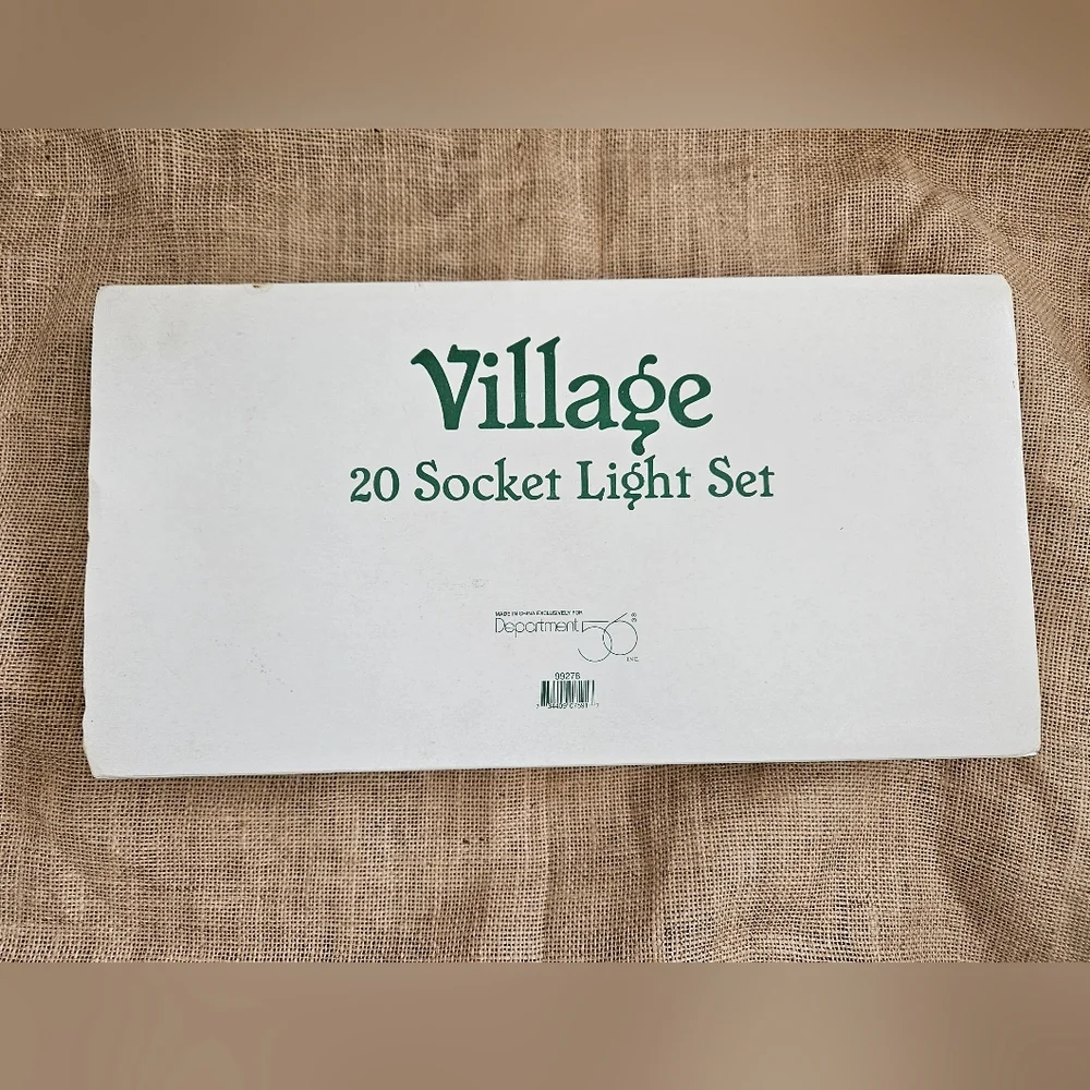 Department 56 Christmas Village Light Set 20 Socket for Your Holiday Village